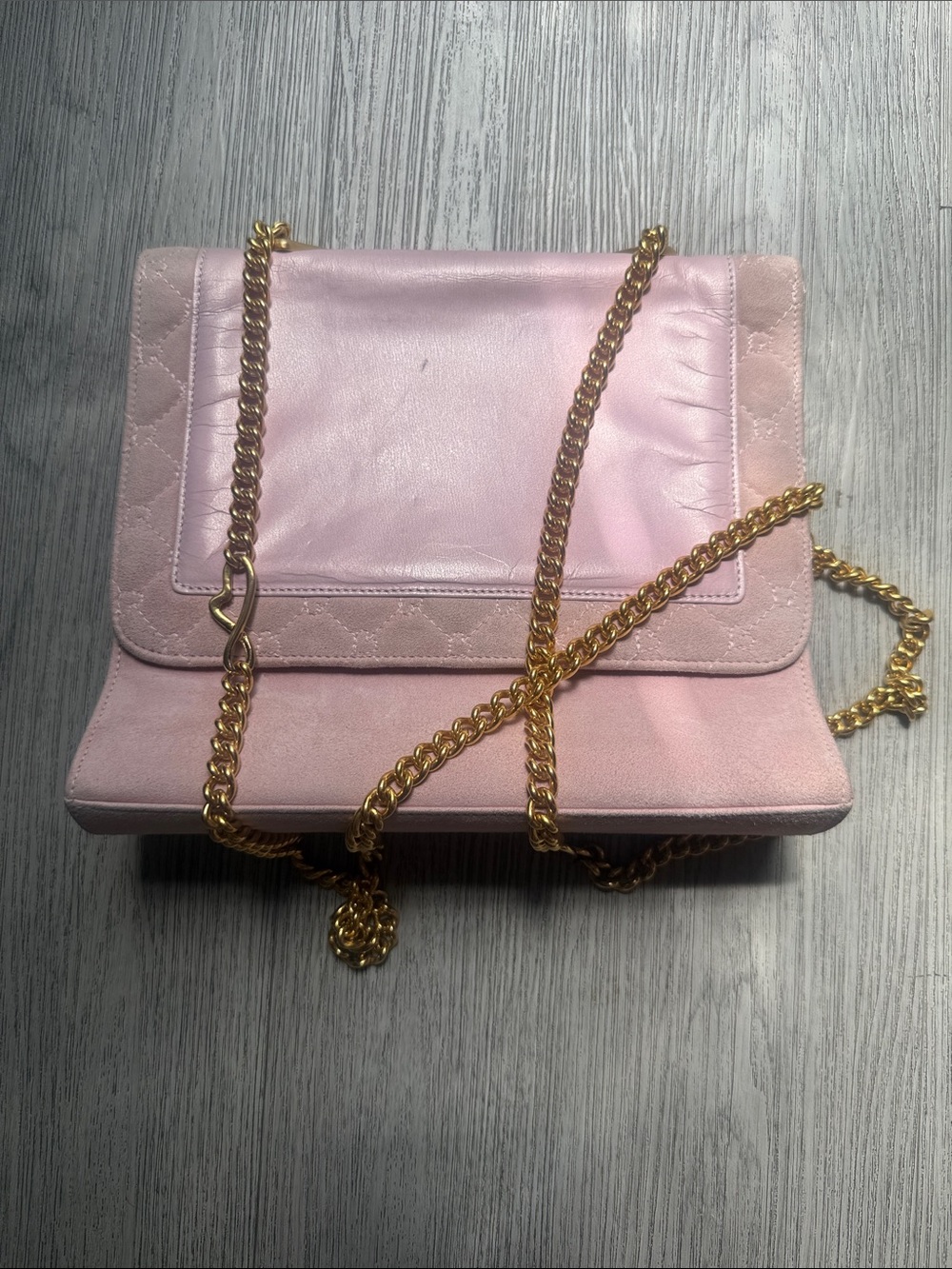 VTG Pink Chain-Handle Shoulder Bag